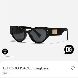 Dolce & Gabbana DG logo plaque sunglasses